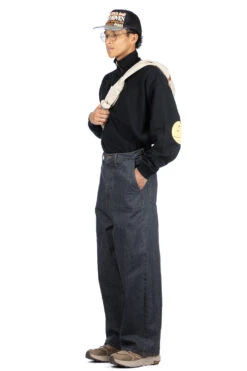 14oz BLKxECR Denim PORT Baggy Pants -Menswear Rise Sales Store Kapital 14oz BLKxECR Denim PORT Baggy Pants K2309LP032 ta 09 m