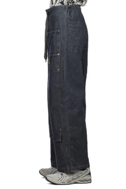 14oz BLKxECR Denim W-Knee EASY Baggy Pants - BNA -Menswear Rise Sales Store Kapital 14oz BLKxECR Denim W Knee EASY Baggy Pants BNA K2311LP143 BNA NOE 03 m