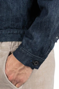 14oz Denim 1st JKT (BLK-Thread) -Menswear Rise Sales Store Kapital 14oz Denim 1st JKT BLK Thread K2309LJ027 ta 07 m