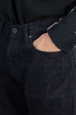 14oz Denim 5P TH Straight (BLK-Thread) -Menswear Rise Sales Store Kapital 14oz Denim 5P TH Straight BLK Thread K2309LP030 ac 06