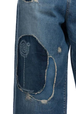 14oz Denim PORT Baggy Pants (HIPPIE-Champetre Remake) -Menswear Rise Sales Store Kapital 14oz Denim PORT Baggy Pants HIPPIE Champetre Remake K2309LP035 PRO 36 m