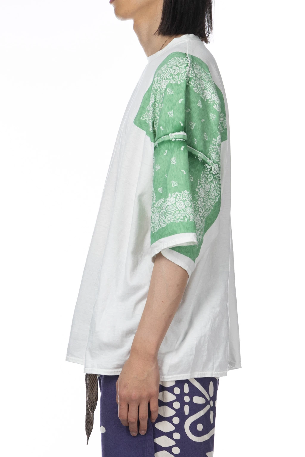 18.5/-Jersey Bandana HUGE T (Botanical) - Light Green 3 18.5/-Jersey Bandana HUGE T (Botanical) - Light Green - Image 3