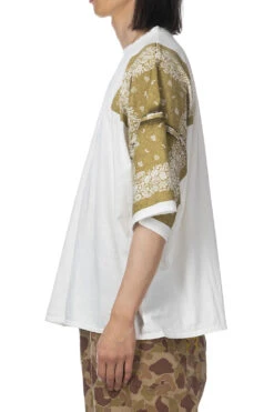 18.5/-Jersey Bandana HUGE T (Botanical) - Light Khaki -Menswear Rise Sales Store Kapital 185 Jersey Bandana HUGE T Botanical Light Khaki K2203SC056 LKH noe 22 m