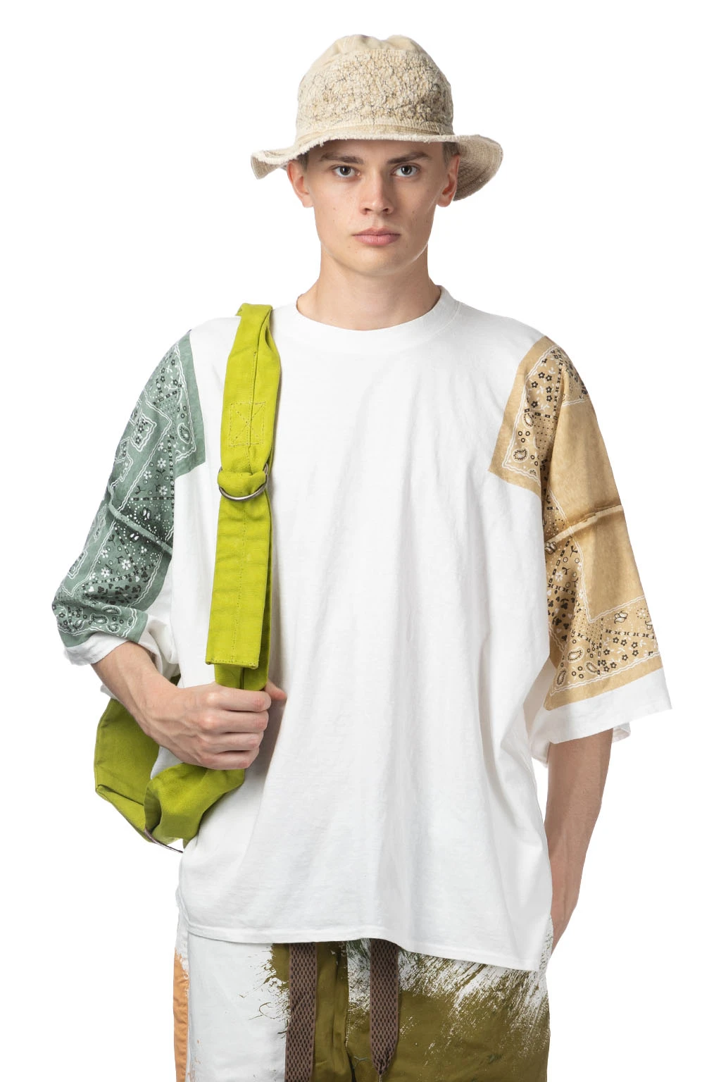 18.5/-Jersey Bandana HUGE T (PECKISH RAINBOWY) - Sand Beige 1 18.5/-Jersey Bandana HUGE T (PECKISH RAINBOWY) - Sand Beige