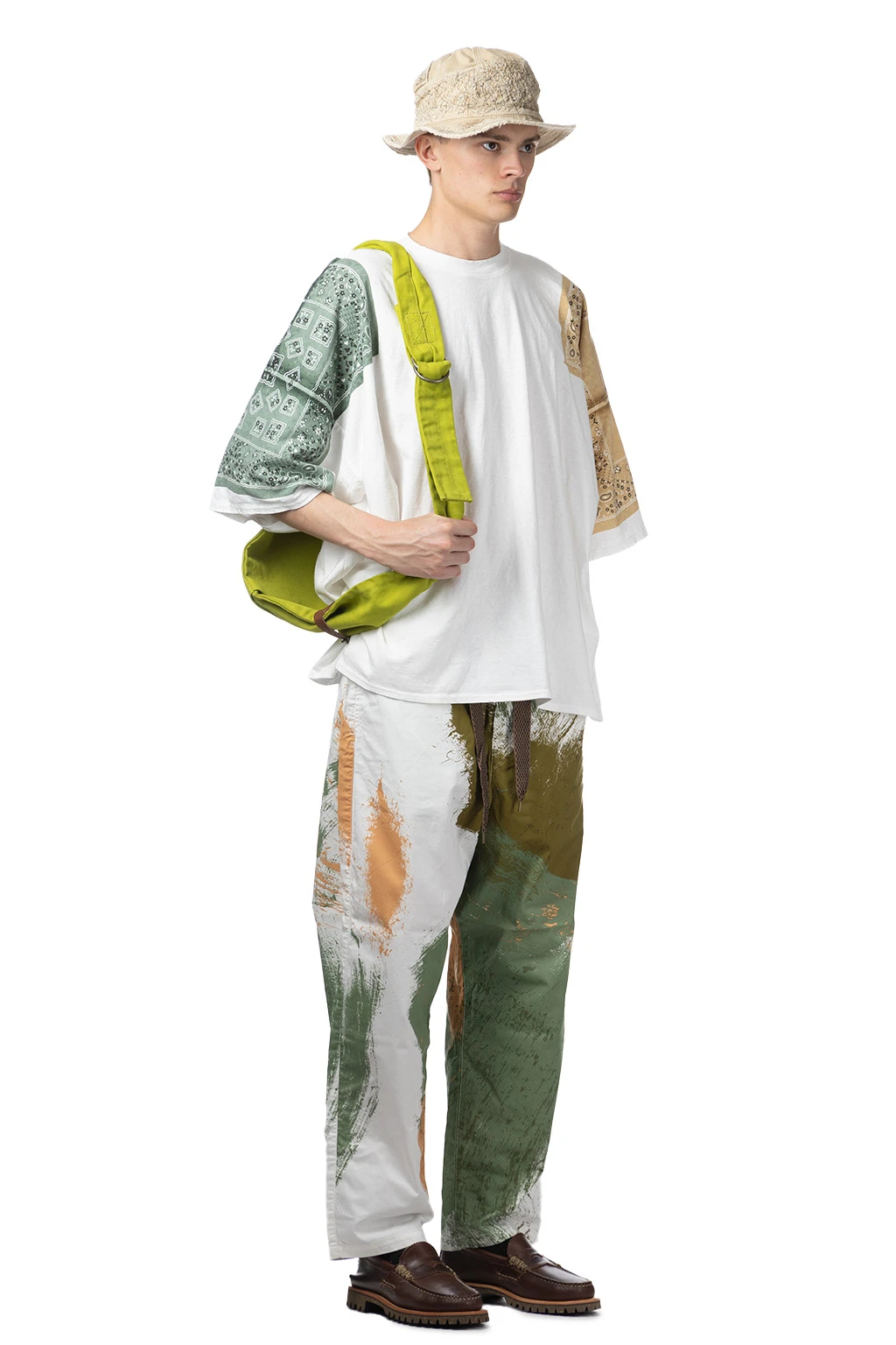 18.5/-Jersey Bandana HUGE T (PECKISH RAINBOWY) - Sand Beige 9 18.5/-Jersey Bandana HUGE T (PECKISH RAINBOWY) - Sand Beige - Image 9