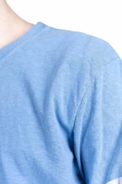 18.5 Jersey HIPPIE Long Sleeve T - Blue -Menswear Rise Sales Store Kapital 185 Jersey HIPPIE Long Sleeve T Blue K2104LC107 BL 16 m