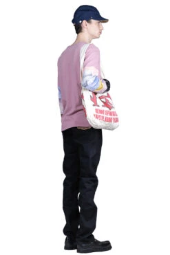 18.5 Jersey HIPPIE Long Sleeve T - Pink -Menswear Rise Sales Store Kapital 185 Jersey HIPPIE Long Sleeve T Pink K2104LC107 PK 19 m