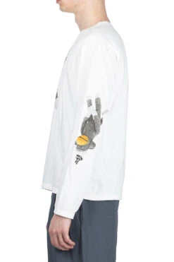 20/-Jersey Crew LS Tee (KINECHISAKU) - White 9 20/-Jersey Crew LS Tee (KINECHISAKU) - White -Menswear Rise Sales Store Kapital 20 Jersey Crew LS Tee KINECHISAKU White K2403LC059 WH ta 03 m