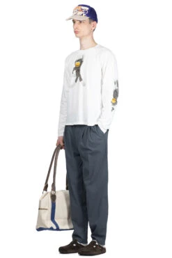 20/-Jersey Crew LS Tee (KINECHISAKU) - White 13 20/-Jersey Crew LS Tee (KINECHISAKU) - White -Menswear Rise Sales Store Kapital 20 Jersey Crew LS Tee KINECHISAKU White K2403LC059 WH ta 08 m