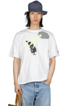 20/-Jersey Crew T (THUNDER & CONIFER) - White