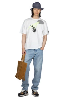 20/-Jersey Crew T (THUNDER & CONIFER) - White -Menswear Rise Sales Store Kapital 20 Jersey Crew T THUNDER CONIFER White K2304SC129 07 m