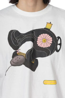 20/-Jersey Crew Tee (MISHIN MAX) - White -Menswear Rise Sales Store Kapital 20 Jersey Crew Tee MISHIN MAX White K2209SC009 24 m