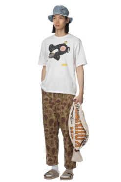 20/-Jersey Crew Tee (MISHIN MAX) - White -Menswear Rise Sales Store Kapital 20 Jersey Crew Tee MISHIN MAX White K2209SC009 25 m