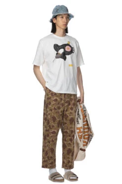 20/-Jersey Crew Tee (MISHIN MAX) - White -Menswear Rise Sales Store Kapital 20 Jersey Crew Tee MISHIN MAX White K2209SC009 26 m