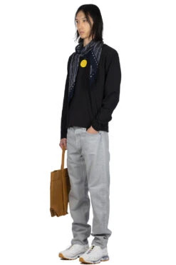 20/-Jersey Crewneck LS Tee (CONEYBOWY) - Black -Menswear Rise Sales Store Kapital 20 Jersey Crewneck LS Tee CONEYBOWY Black K2303LC089 BLK noe 06 m