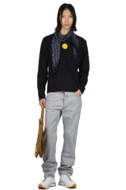 20/-Jersey Crewneck LS Tee (CONEYBOWY) - Black -Menswear Rise Sales Store Kapital 20 Jersey Crewneck LS Tee CONEYBOWY Black K2303LC089 BLK noe 07 m