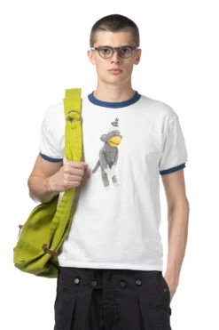 20/-Jersey RINGER T (NENEPIPPI) - White