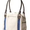 #4 Canvas FARGO Bag (S) - Ecru X Navy