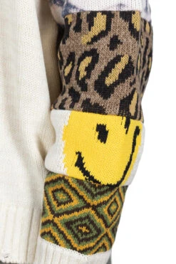 56 Cotton Knit Hippie Sleeve Crew Sweater - Natural -Menswear Rise Sales Store Kapital 56 Cotton Knit Hippie Sleeve Crew Sweater Natural K2203KN014 NAT n 05 m