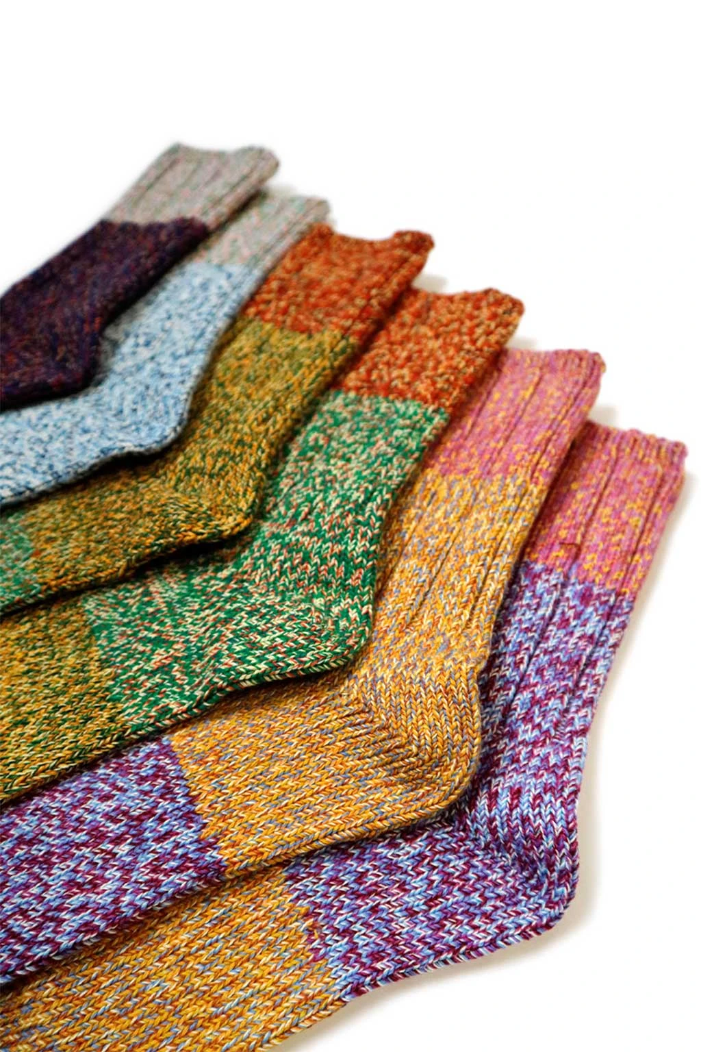 56 Yarns Asymmetry GOGH Grandrelle Yarn Socks - 3 Colors 2 56 Yarns Asymmetry GOGH Grandrelle Yarn Socks - 3 Colors - Image 2