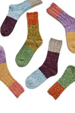 56 Yarns Asymmetry GOGH Grandrelle Yarn Socks - 3 Colors 15 56 Yarns Asymmetry GOGH Grandrelle Yarn Socks - 3 Colors -Menswear Rise Sales Store Kapital 56 Yarns Asymmetry GOGH Grandrelle Yarn Socks 3 Colors EK 1331 noe 06