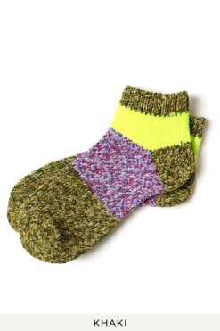 56 Yarns GOGH Grandrell Ankle Socks - 5 Colour Choices -Menswear Rise Sales Store Kapital 56 Yarns GOGH Grandrell Ankle Socks 5 Colour Choices K2203XG518 06