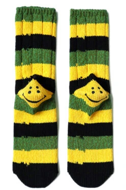 56 Yarns RASTA RAINBOWY HAPPY HEEL Socks - 2 Colour Choices -Menswear Rise Sales Store Kapital 56 Yarns RASTA RAINBOWY HAPPY HEEL Socks 2 Colour Choices EK 1208 05a