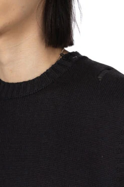 5G Cotton Knit BONE Vest - Black -Menswear Rise Sales Store Kapital 5G Cotton Knit BONE Vest Black EK 1415KN BLK 16 m