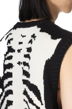 5G Cotton Knit BONE Vest - Black -Menswear Rise Sales Store Kapital 5G Cotton Knit BONE Vest Black EK 1415KN BLK 18 m