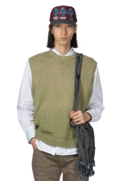 5G Cotton Knit BONE Vest - Khaki