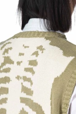 5G Cotton Knit BONE Vest - Khaki -Menswear Rise Sales Store Kapital 5G Cotton Knit BONE Vest Khaki EK 1415KN KHA 18 m