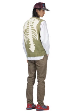 5G Cotton Knit BONE Vest - Khaki -Menswear Rise Sales Store Kapital 5G Cotton Knit BONE Vest Khaki EK 1415KN KHA 21 m