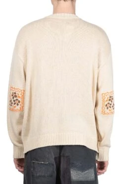 5G Cotton Knit KOOKIE Crew Sweater - Natural -Menswear Rise Sales Store Kapital 5G Cotton Knit KOOKIE Crew Sweater Natural K2402KN008 NAT 04 m