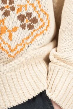 5G Cotton Knit KOOKIE Crew Sweater - Natural -Menswear Rise Sales Store Kapital 5G Cotton Knit KOOKIE Crew Sweater Natural K2402KN008 NAT 06 m