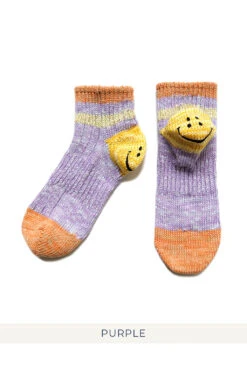 60 Yarns IVY RAINBOWY HAPPY Heel Ankle Socks - 6 Colors -Menswear Rise Sales Store Kapital 60 Yarns IVY RAINBOWY HAPPY Heel Ankle Socks 6 Colors K2205XG541 07