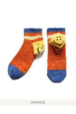 60 Yarns IVY RAINBOWY HAPPY Heel Ankle Socks - 6 Colors -Menswear Rise Sales Store Kapital 60 Yarns IVY RAINBOWY HAPPY Heel Ankle Socks 6 Colors K2205XG541 08