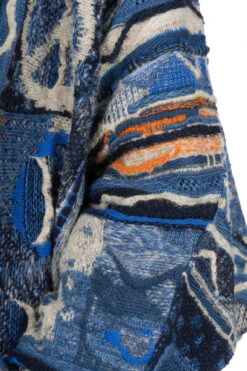 7G BORO Gaudy Knit Cardigan - Navy -Menswear Rise Sales Store Kapital 7G BORO Gaudy Knit Cardigan Navy EK 797 EK 1495 15 m