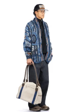 7G BORO Gaudy Knit Cardigan - Navy -Menswear Rise Sales Store Kapital 7G BORO Gaudy Knit Cardigan Navy EK 797 EK 1495 16 m