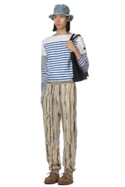 7G Knit GAUDY SWT Pants - Yellow -Menswear Rise Sales Store Kapital 7G Knit GAUDY SWT Pants Yellow K2203KN042 YEL noe 27 m