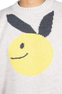 7G Wool Crew Sweater (CONEYBOWY) - Beige -Menswear Rise Sales Store Kapital 7G Wool Crew Sweater CONEYBOWY Beige K2210KN112 BE noe 05 m