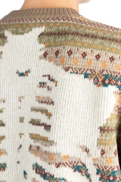 7G Wool FairIsle BONE Vest - Orange -Menswear Rise Sales Store Kapital 7G Wool FairIsle BONE Vest Orange K2310KN133 ORG 05