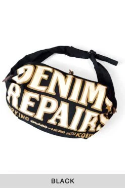 #8 Canvas SNUFKIN Bag (DENIM REPAIRS) - 4 Color Choices -Menswear Rise Sales Store Kapital 8 Canvas SNUFKIN Bag DENIM REPAIRS 4 Color Choices K2311XB547 BLBENA 21