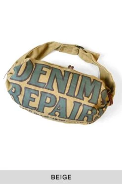 #8 Canvas SNUFKIN Bag (DENIM REPAIRS) - 4 Color Choices -Menswear Rise Sales Store Kapital 8 Canvas SNUFKIN Bag DENIM REPAIRS 4 Color Choices K2311XB547 BLBENA 24