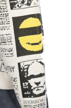 8G Knit NEWSPAPER Crew Sweater (KOUNTRY NEWS) - Natural -Menswear Rise Sales Store Kapital 8G Knit NEWSPAPER Crew Sweater KOUNTRY NEWS Natural K2311KN158 NAT 26 m