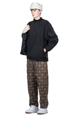 8oz Color Denim FOLK-DOJO Sashiko EASY Pants - Brown -Menswear Rise Sales Store Kapital 8oz Color Denim FOLK DOJO Sashiko EASY Pants Brown K2209LP008 BR noe 12 m