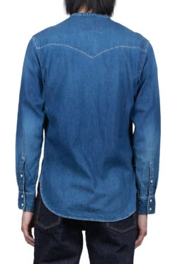 8oz Denim ROLLER Collar Baseball Western Shirt -Menswear Rise Sales Store Kapital 8oz Denim ROLLER Collar Baseball Western Shirt K2210LS093 ac 04 m