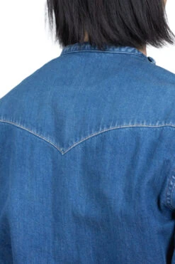 8oz Denim ROLLER Collar Baseball Western Shirt -Menswear Rise Sales Store Kapital 8oz Denim ROLLER Collar Baseball Western Shirt K2210LS093 ac 07 m