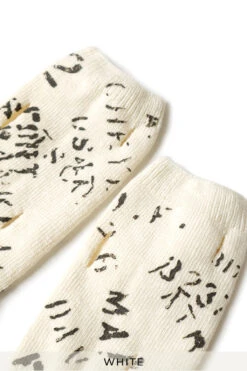 96 Yarns ARMY Graffiti Hole-Punched Socks - 2 Colour Choices -Menswear Rise Sales Store Kapital 96 Yarns ARMY Graffiti Hole Punched Socks 2 Colour Choices K2203XG519 n 05