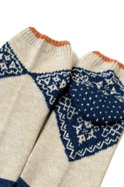 96 Yarns Bandana Heel Ankle Socks - 4 Colors -Menswear Rise Sales Store Kapital 96 Yarns Bandana Heel Ankle Socks 4 Colors K2204XG530 03