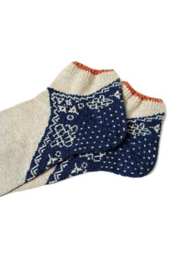 96 Yarns Bandana Heel Ankle Socks - 4 Colors -Menswear Rise Sales Store Kapital 96 Yarns Bandana Heel Ankle Socks 4 Colors K2204XG530 09